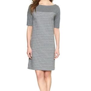 GAP Heather Gray Striped Dress